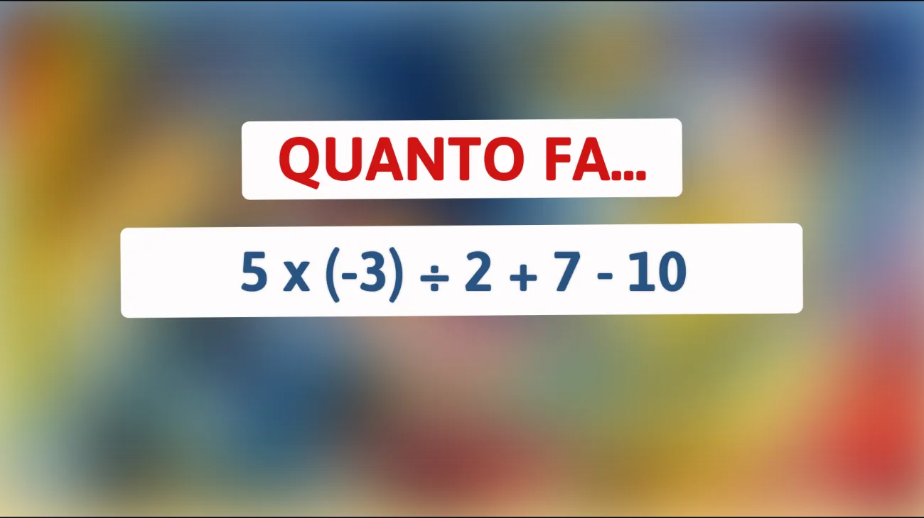 Sei abbastanza intelligente da risolvere questo enigma matematico? Scopri se fai parte del 1% che azzecca il risultato!"