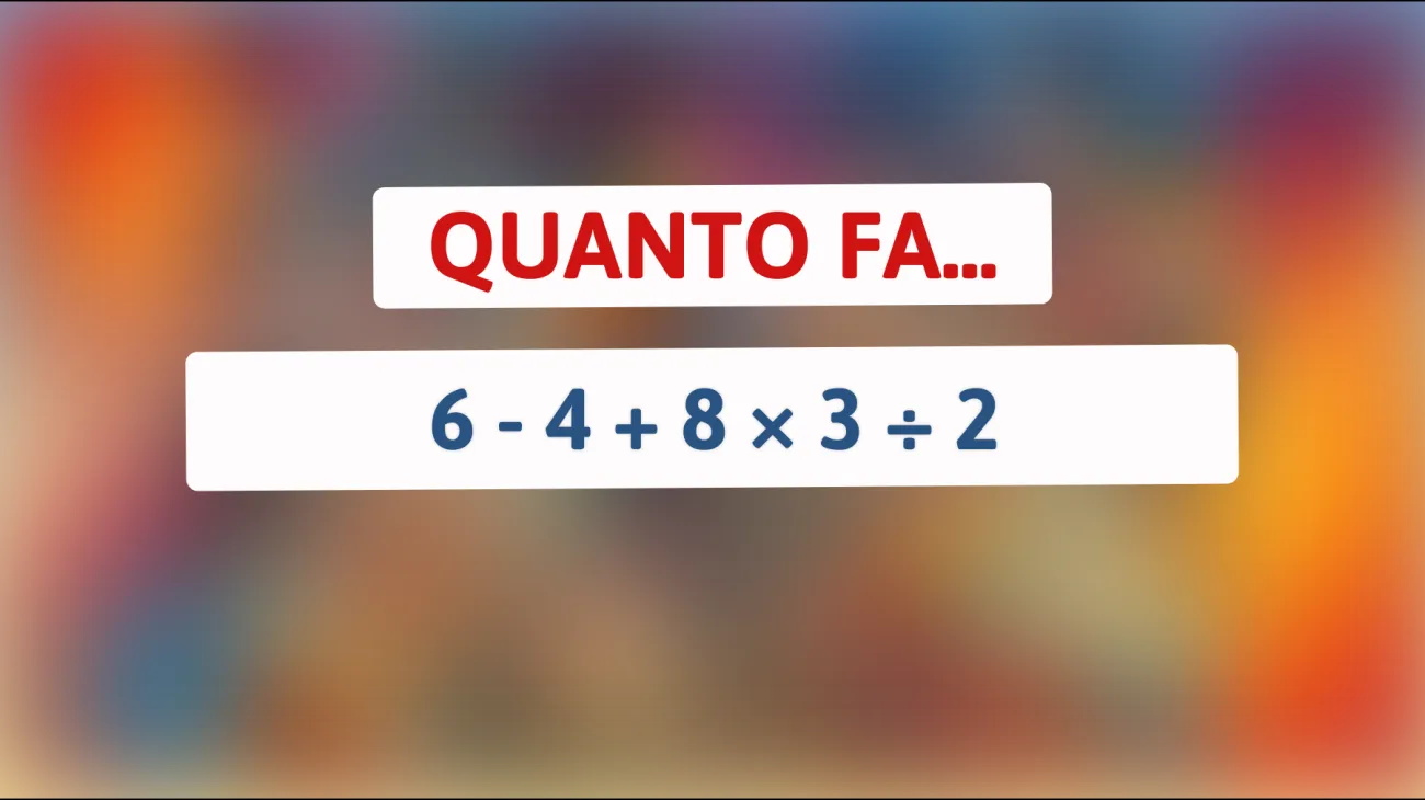 Solo il 12% delle persone risolve questo enigma matematico: riesci a battere le probabilità? Scoprilo ora!"