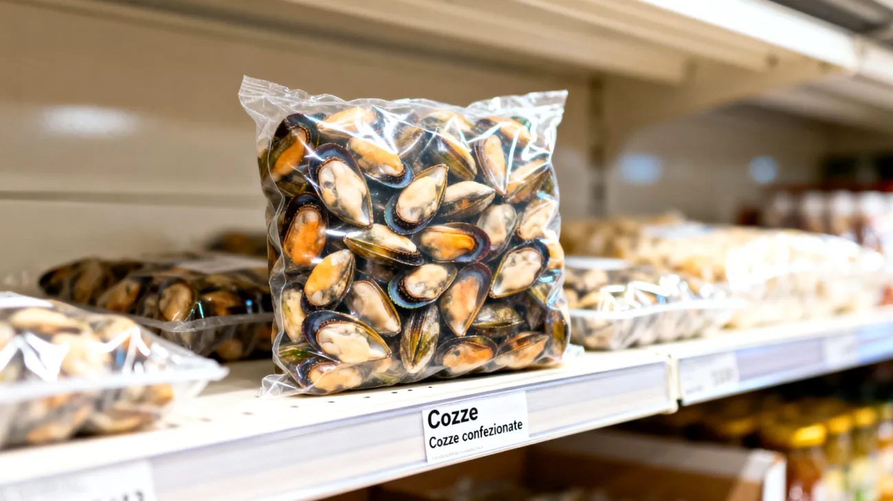 Cozze confezionate"