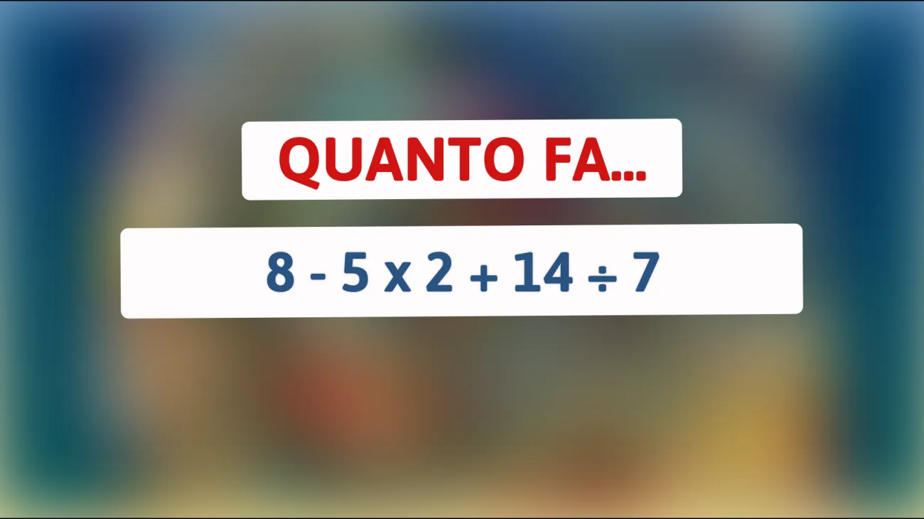 Scopri la risposta nascosta che pochi riescono a trovare: hai il coraggio di risolvere questo indovinello matematico?"