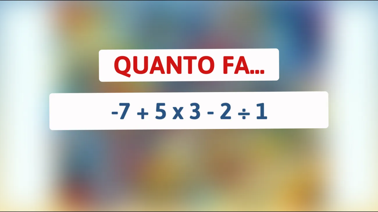 Scopri se sei un vero genio: solo l'1% degli italiani risolve questo semplice indovinello matematico!"