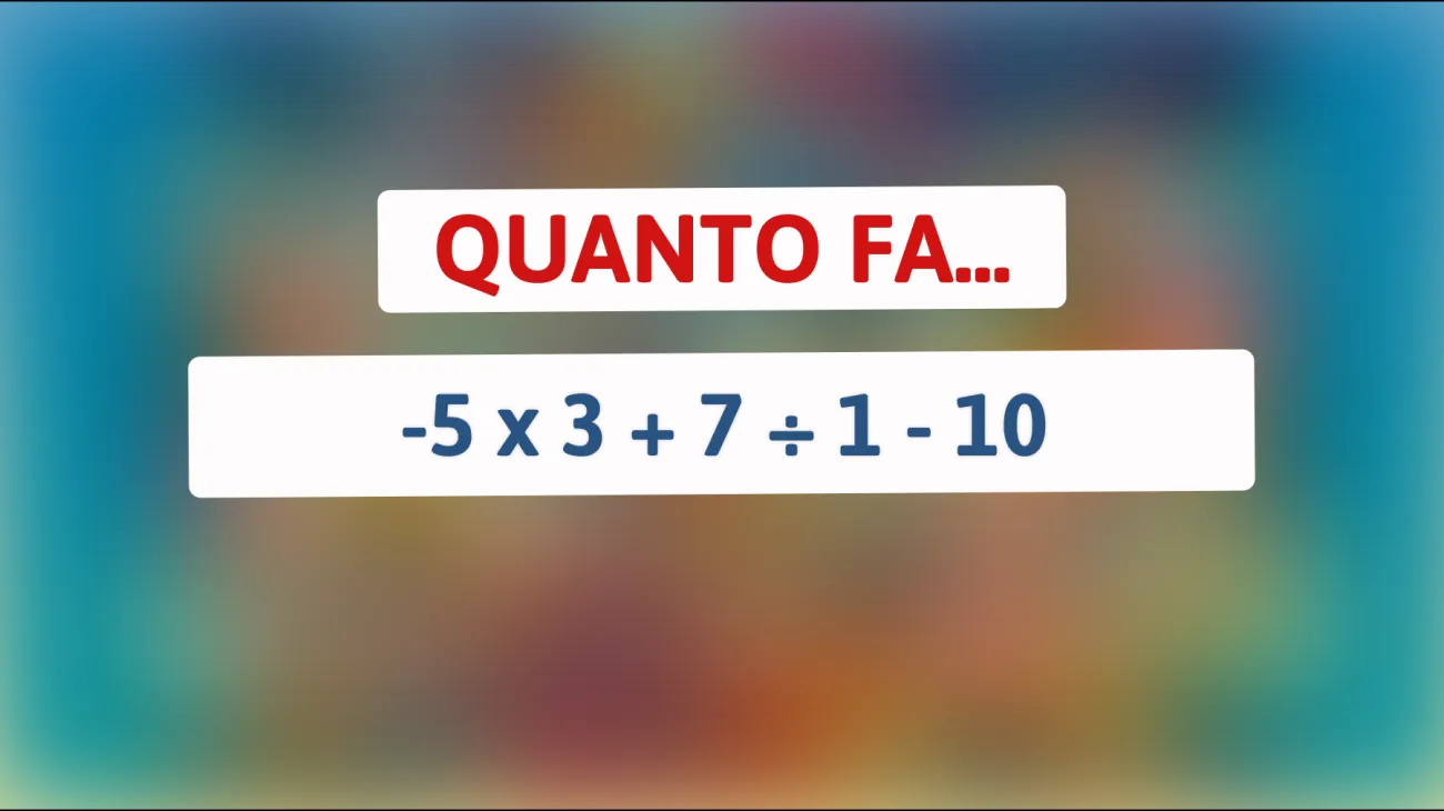 Se risolvi questo enigma matematico, sei tra il 1% delle menti più brillanti! Riuscirai a farcela?"
