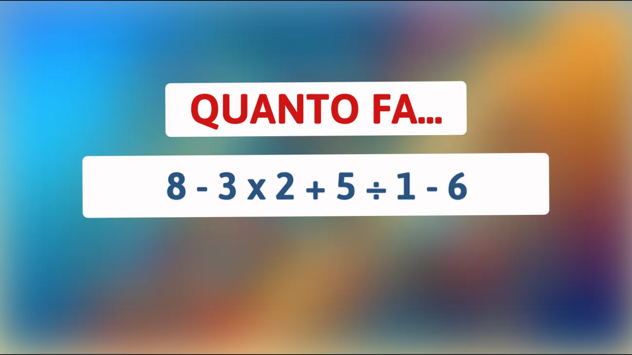Solo il 5% delle persone risolve questo indovinello matematico: scoprilo se sei tra loro!"